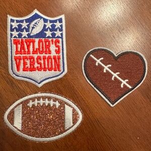 NEW Football Themed Patches Set